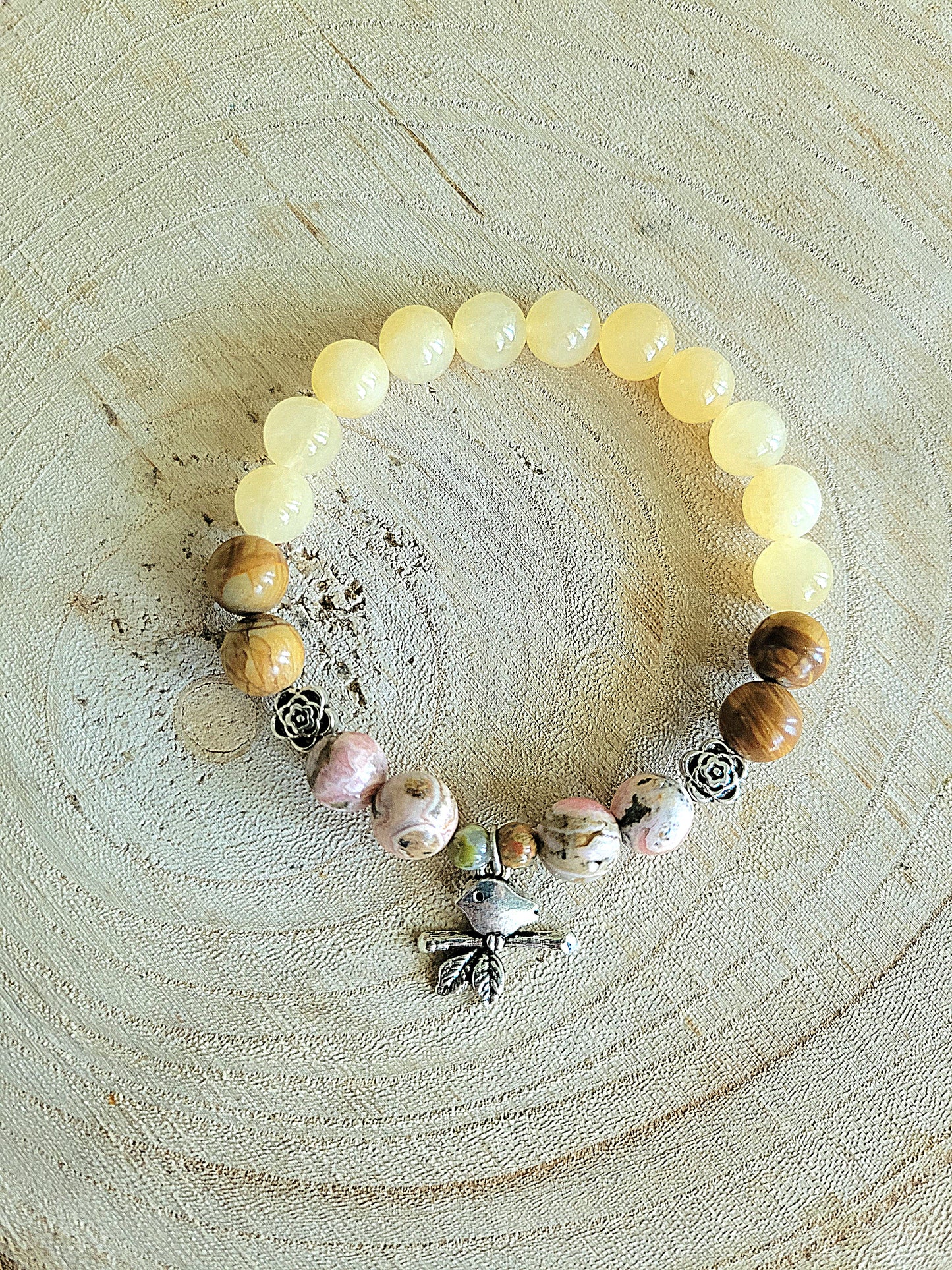 SINGING BIRD bracelet (4 stones)