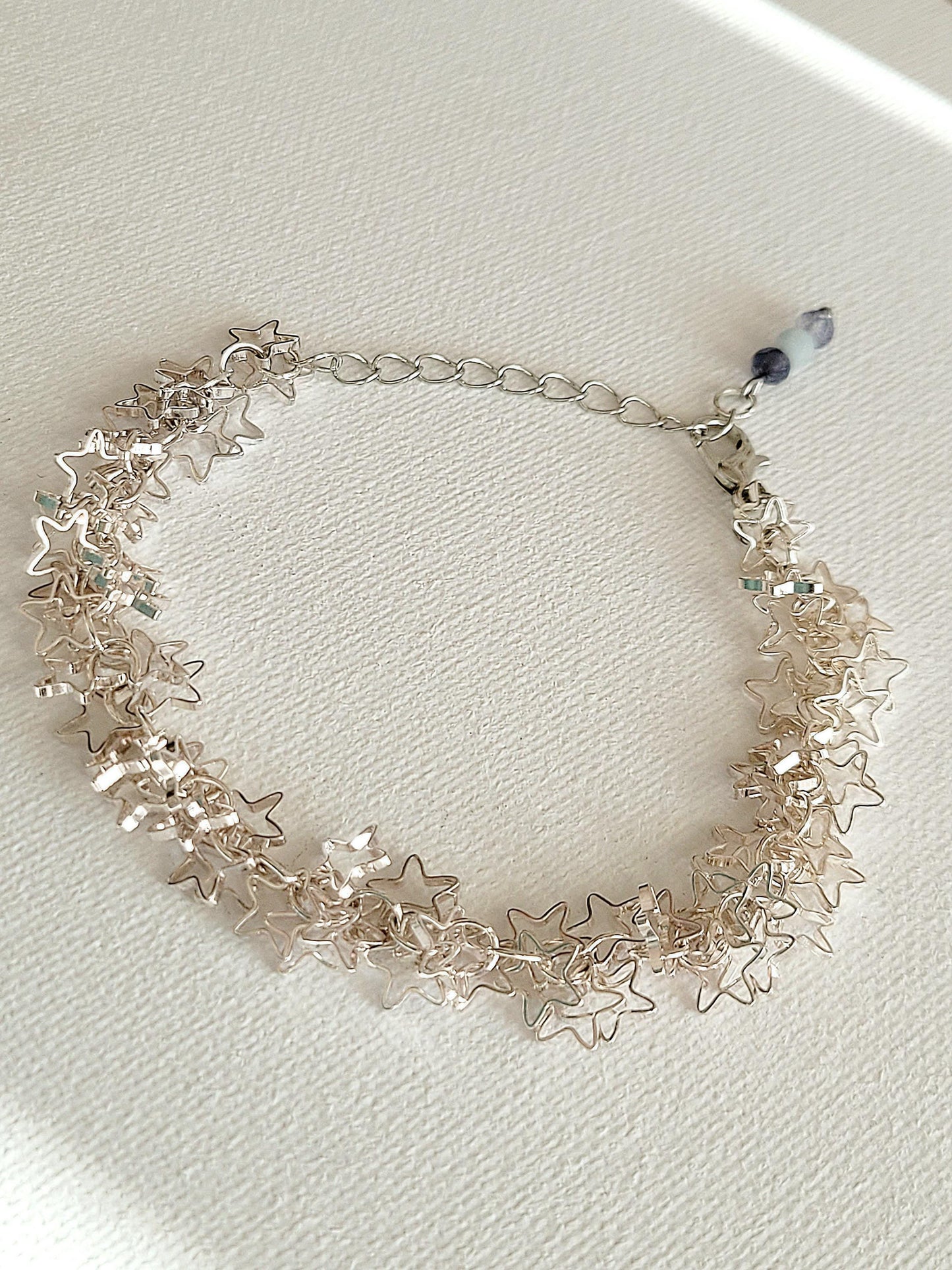 Star Rain Bracelet (blue jade)
