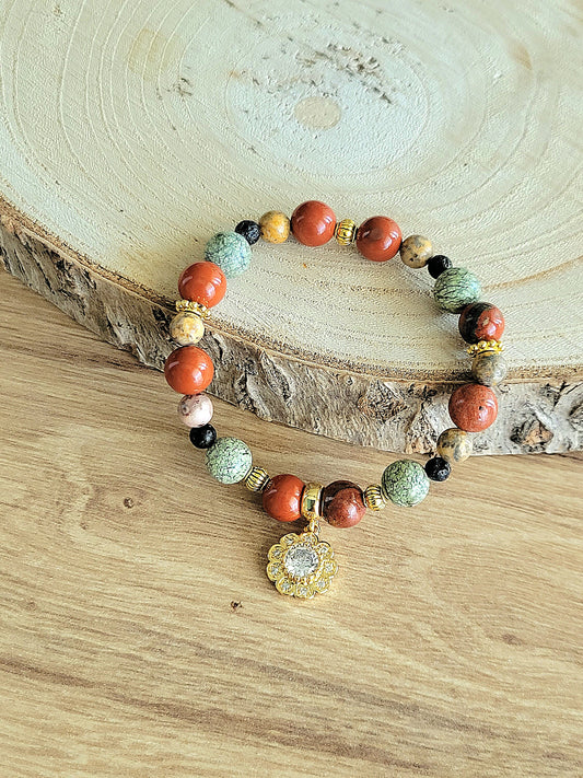 RED VIBES bracelet (4 stones)