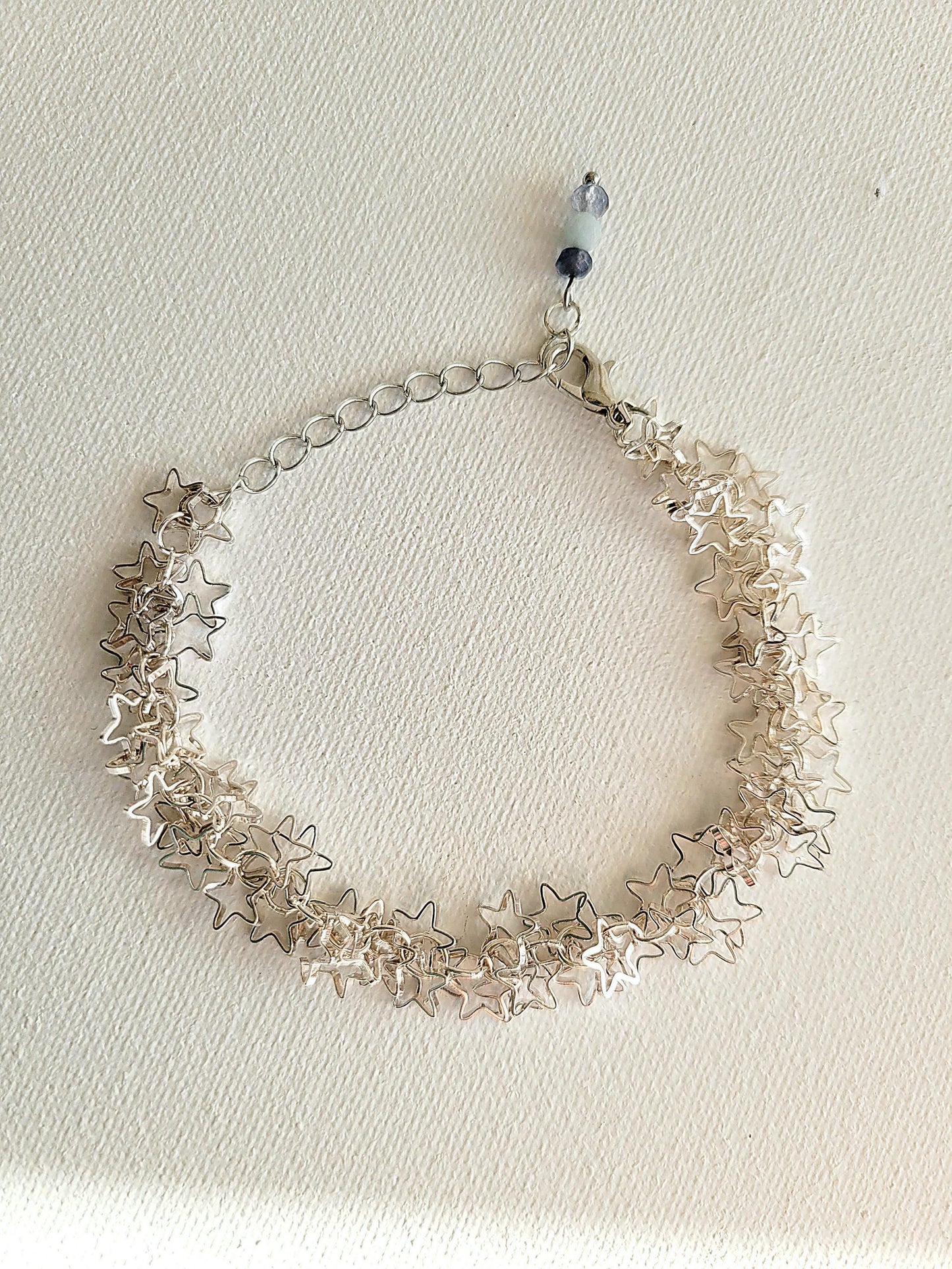 Star Rain Bracelet (blue jade)