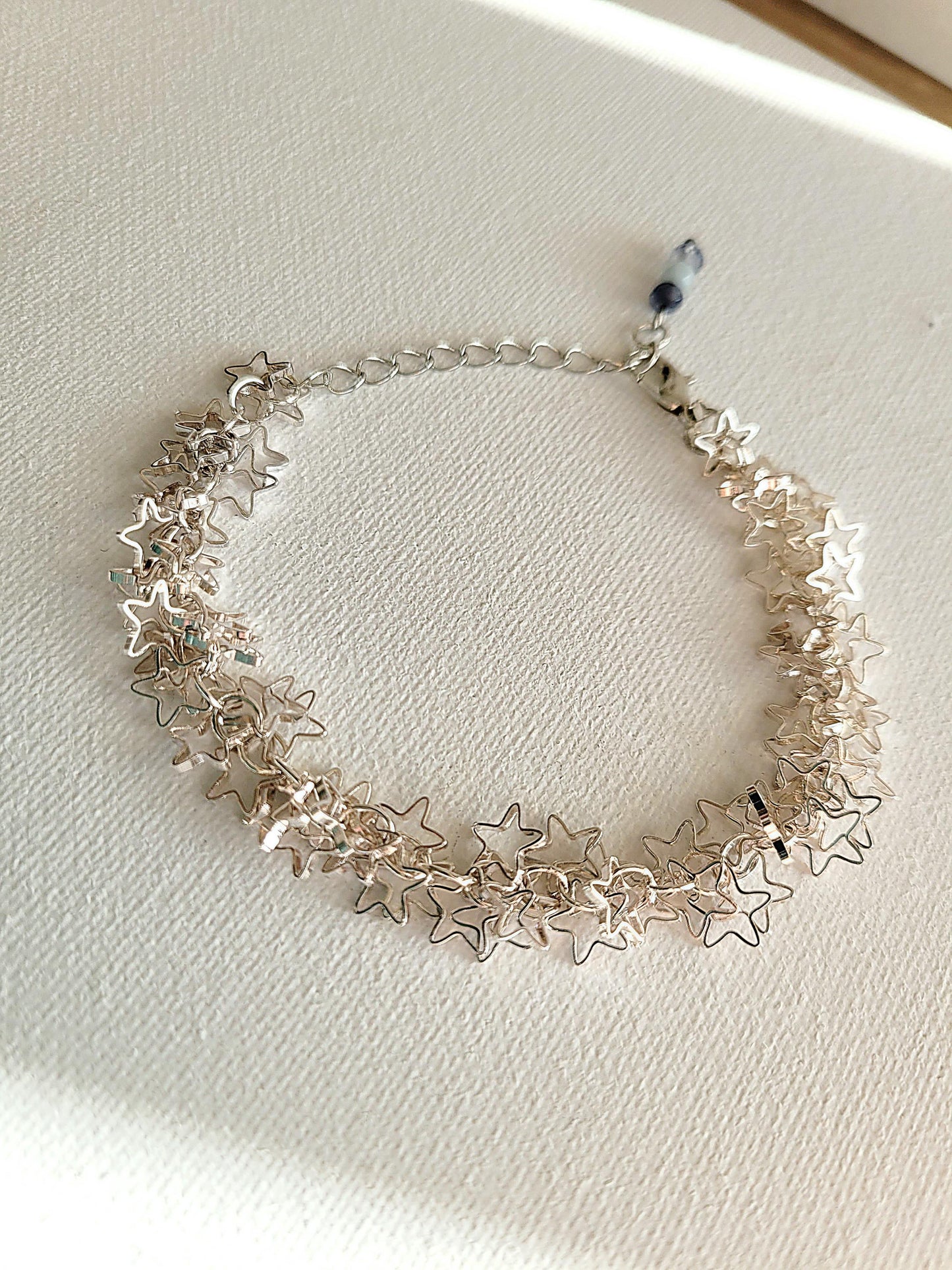 Star Rain Bracelet (blue jade)
